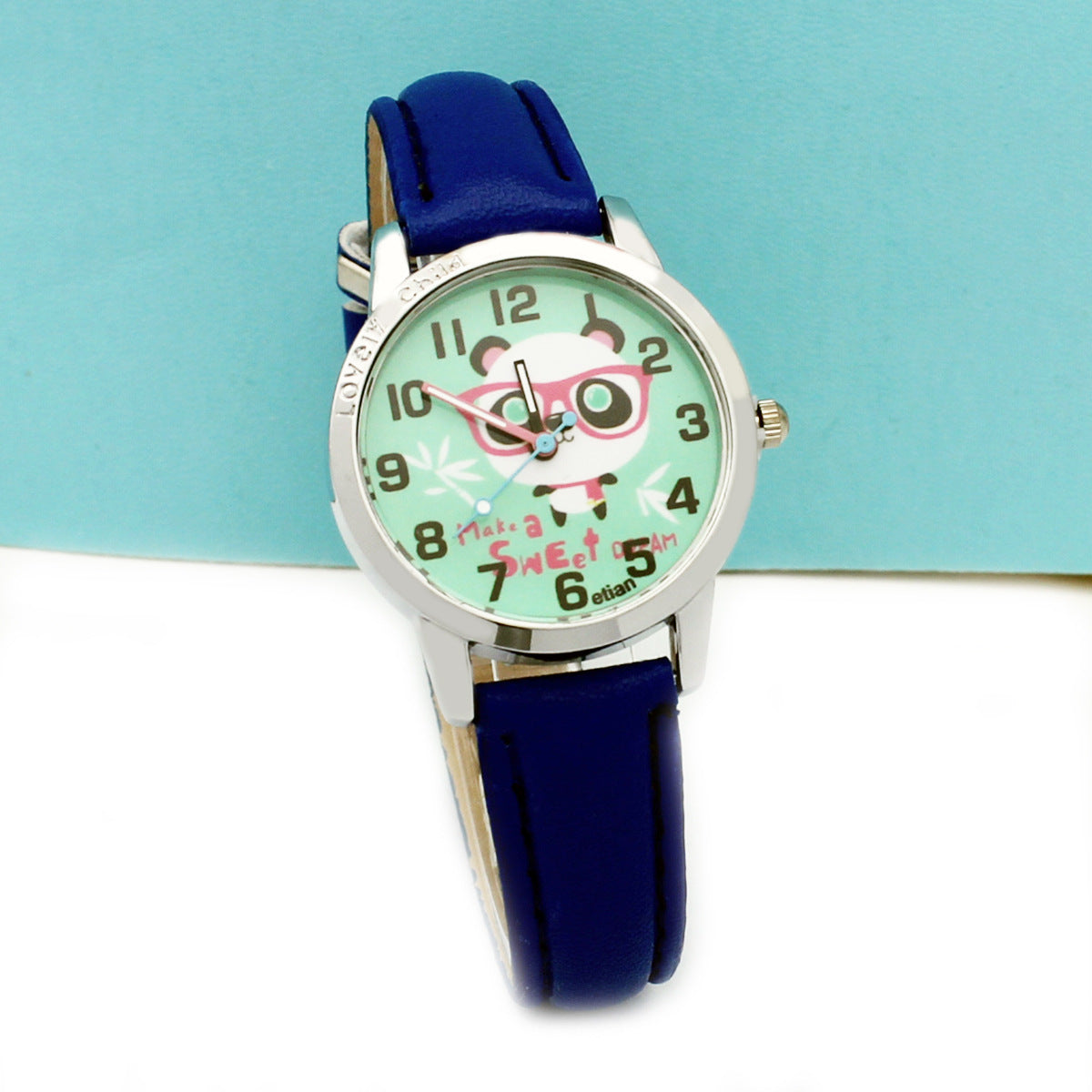 Student Watch Kleine Gürtel Cartoon Kinder Quarz Armbanduhr