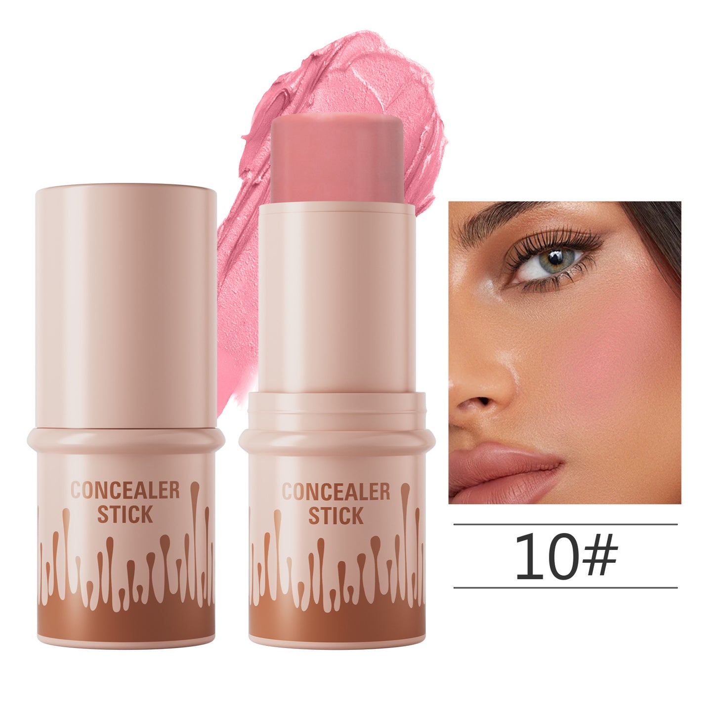 Highlight Contour Stick Stereo Face Decoration