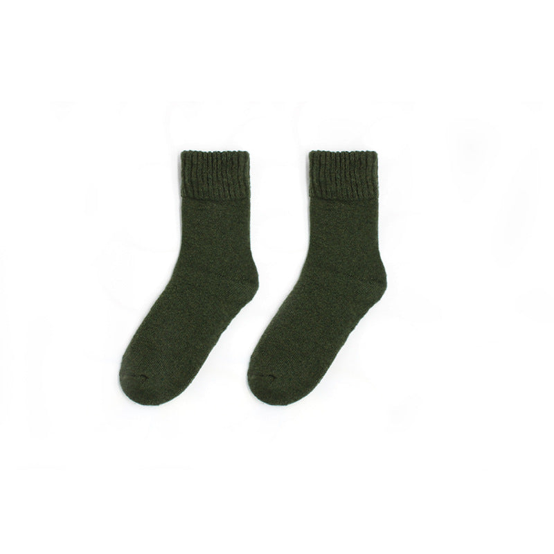 Indulge in the soft embrace of our budget-friendly Autumn/Winter Thick Wool Socks for women. Experience gentle warmth and comfort with every step. Shop now for cozy elegance.