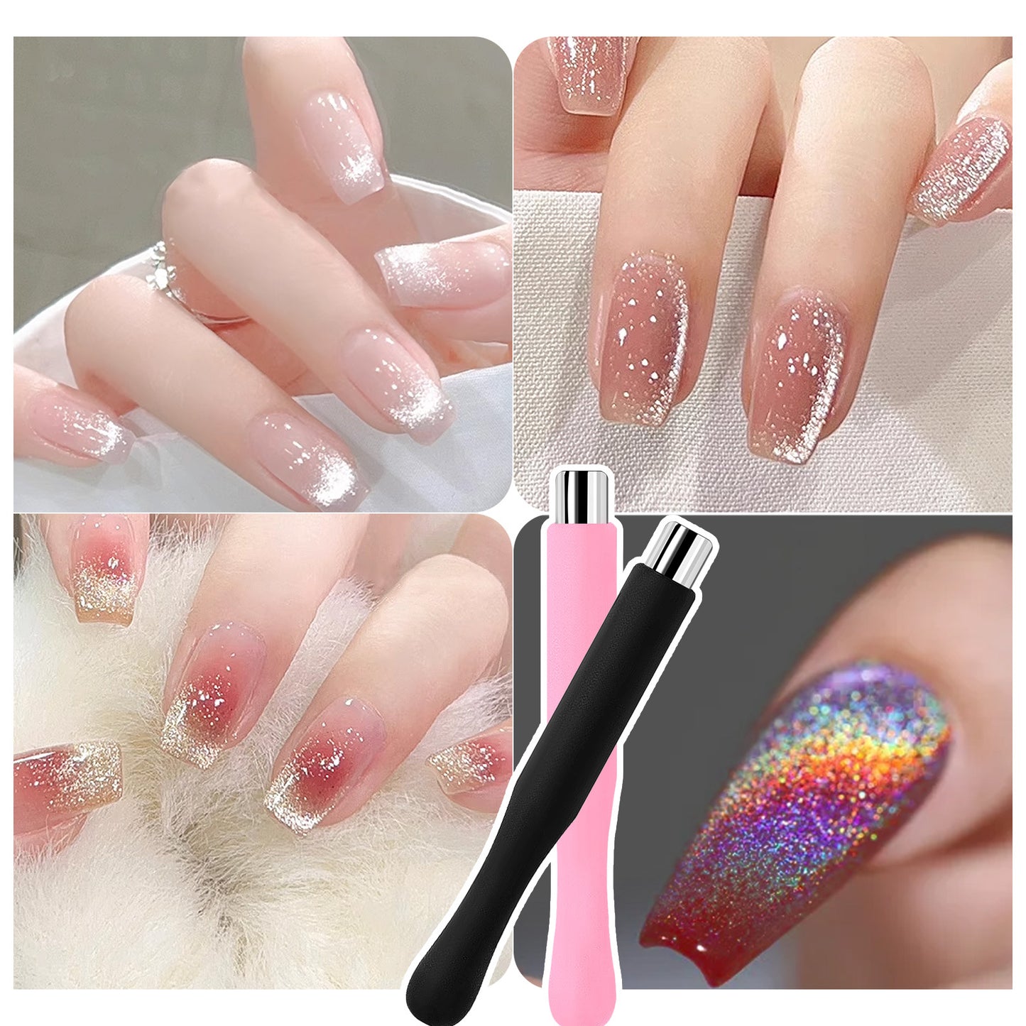 Cylindrical Cat Eye Nail Art Bold Magnet Stick