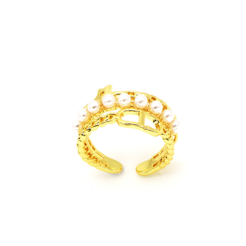 European And American Retro Ins Trendy Cold Open Ring