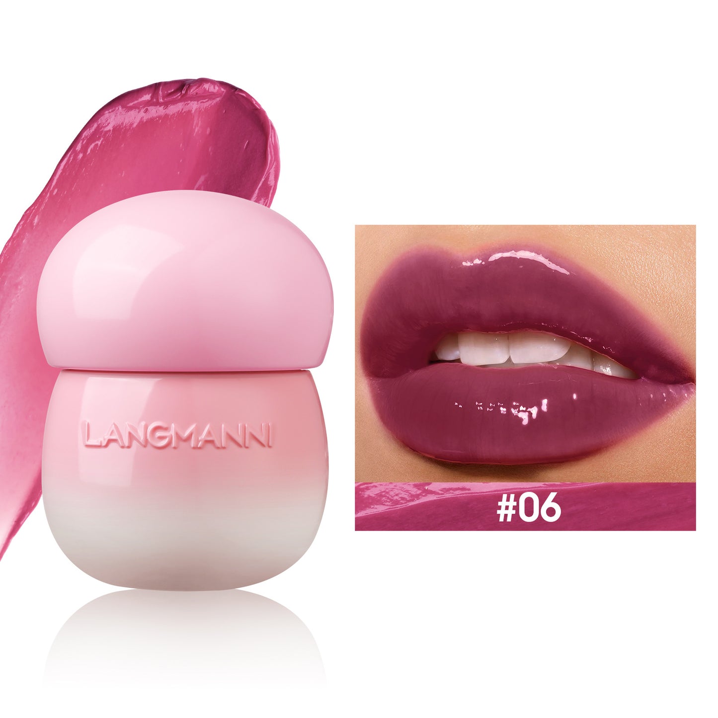 Mushroom Lip Lacquer Feuchtigkeitsspendender Lipgloss, nicht ölig