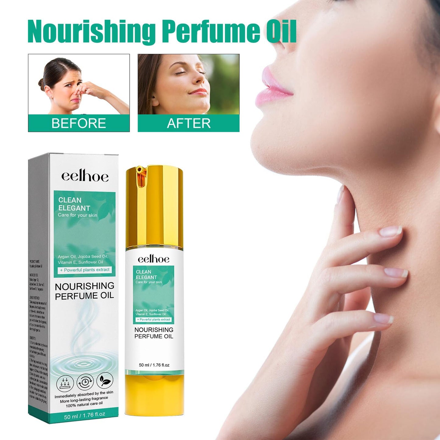 Embrace Freshness with Essence Elysium's Women's Natural Long Lasting Perfume.