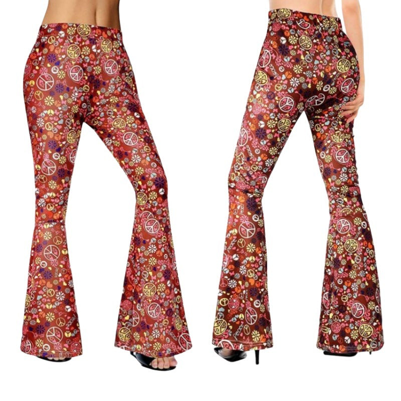 Hippie-Kleidung für Damen: Modische Hosen mit weitem Bein