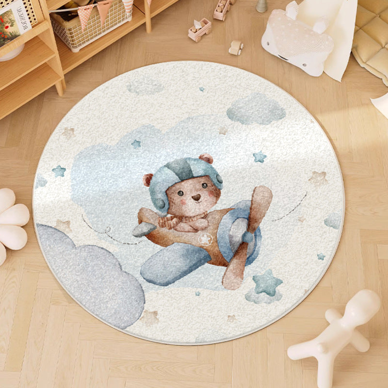 Cartoon Series Living Room Circular Carpet