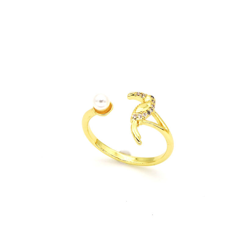 European And American Retro Ins Trendy Cold Open Ring