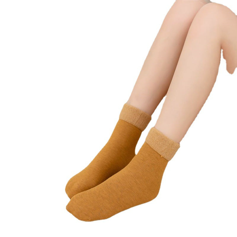 Verwöhnen Sie sich mit unserer weichen Umarmung unserer preisgünstigen dicken Wollsocken für Damen für Herbst/Winter. Erleben Sie sanfte Wärme und Komfort bei jedem Schritt. Kaufen Sie jetzt gemütliche Eleganz.