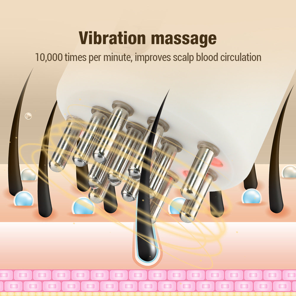 Electric Vibration Massage Comb Red Light EMS Micro Current Medicine Supplying Device