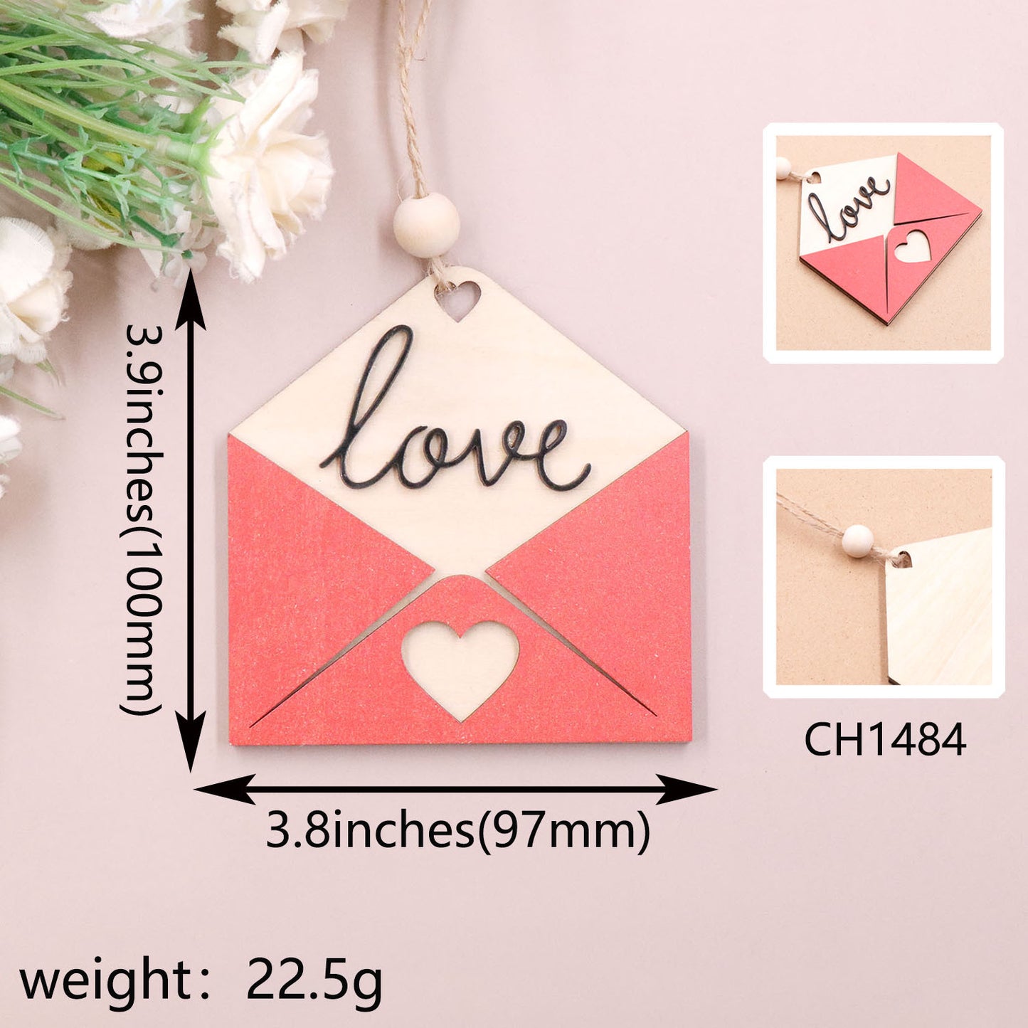 Cute Envelope Letter Love Pendant Commemorative Valentine's Day Decorations