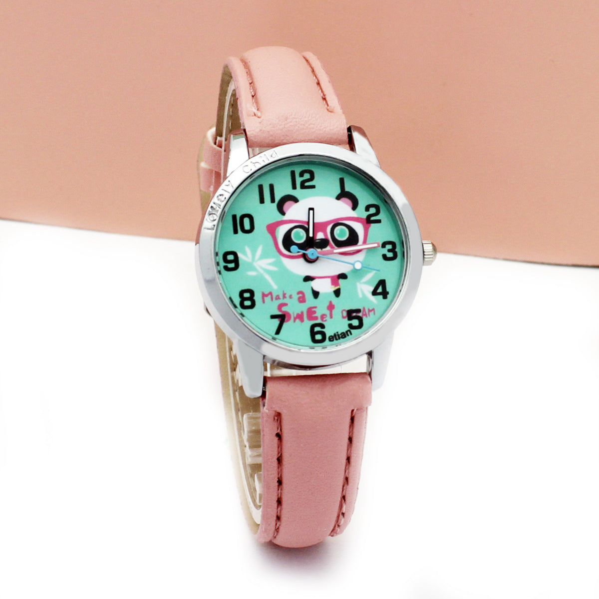 Student Watch Kleine Gürtel Cartoon Kinder Quarz Armbanduhr