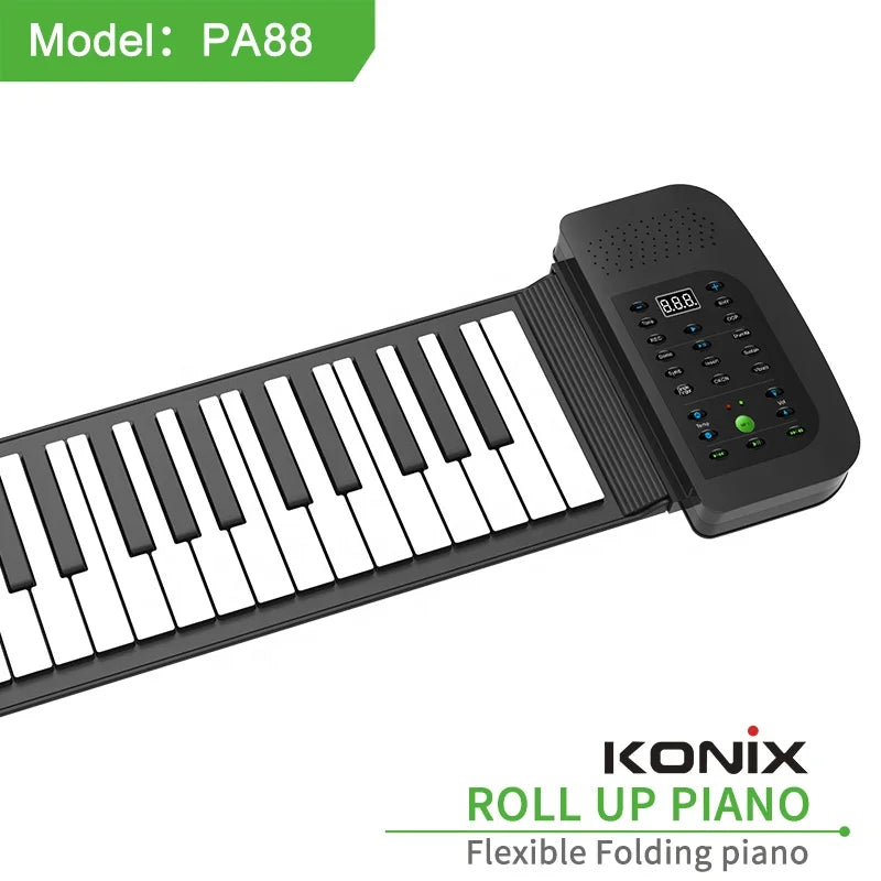 Konix 88 Key Electric Keyboard Piano hand roll piano Educational Supplies Keys promotion Gifts For Medical Student