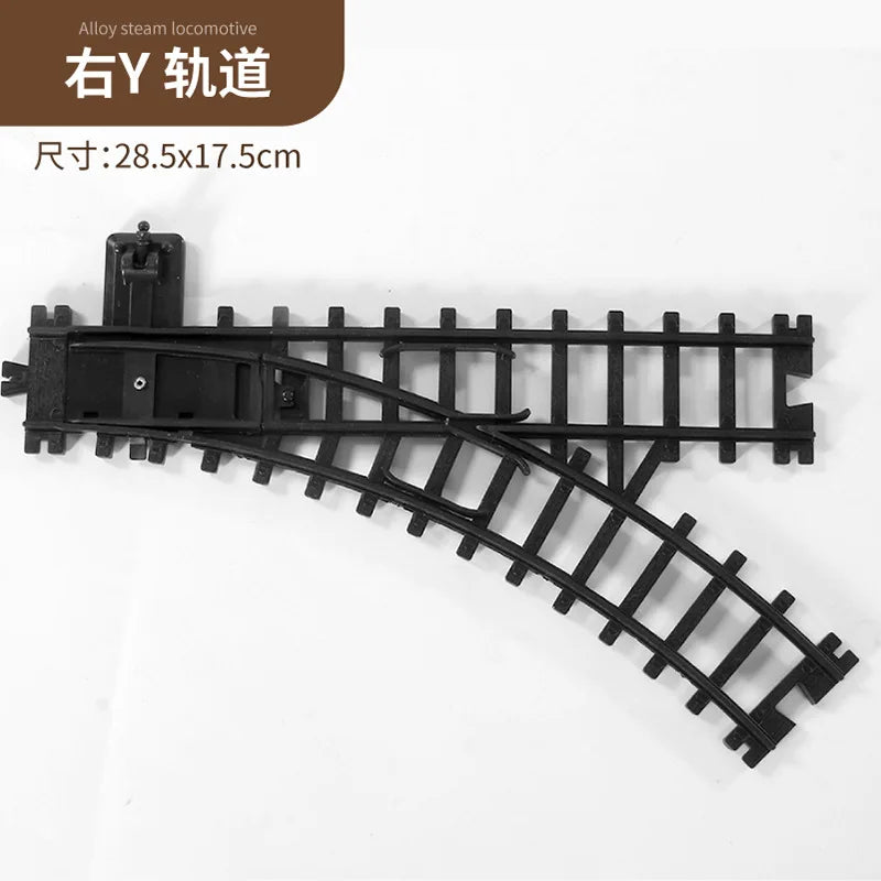 Retro Remote Control Track Train  Set  Simulated Sound Spray Track Train Electric Small Train Track Toys Birthday Gift