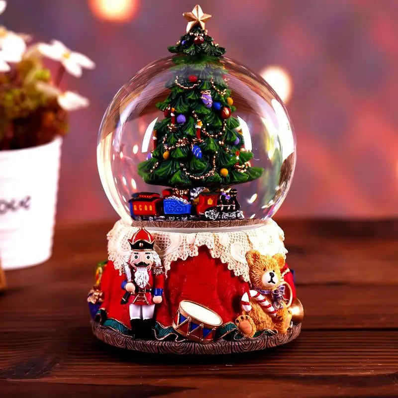 Nutcracker Snow Globe Musical Musical Nutcracker Snow Globe Music Lighted Swirling Glitter Globe Christmas Snow Globes Music Box