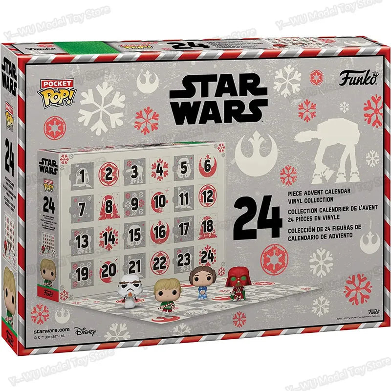 PokéMon Marvels Advent Calendar Surprise Blind Box Spider Man Action Figure Star Wars Calendar Box For Children Christmas Gifts