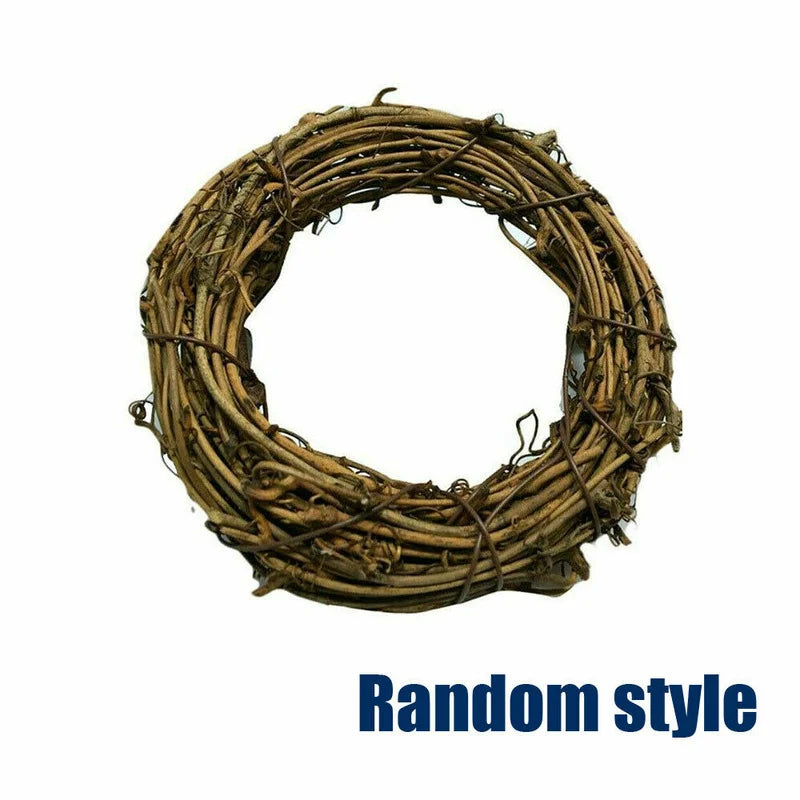 Christmas Artificial Vine Ring Wreath Rattan Wicker Garland Xmas Party Decor DIY  Farmhouse Decor  Rattan Decor Garland