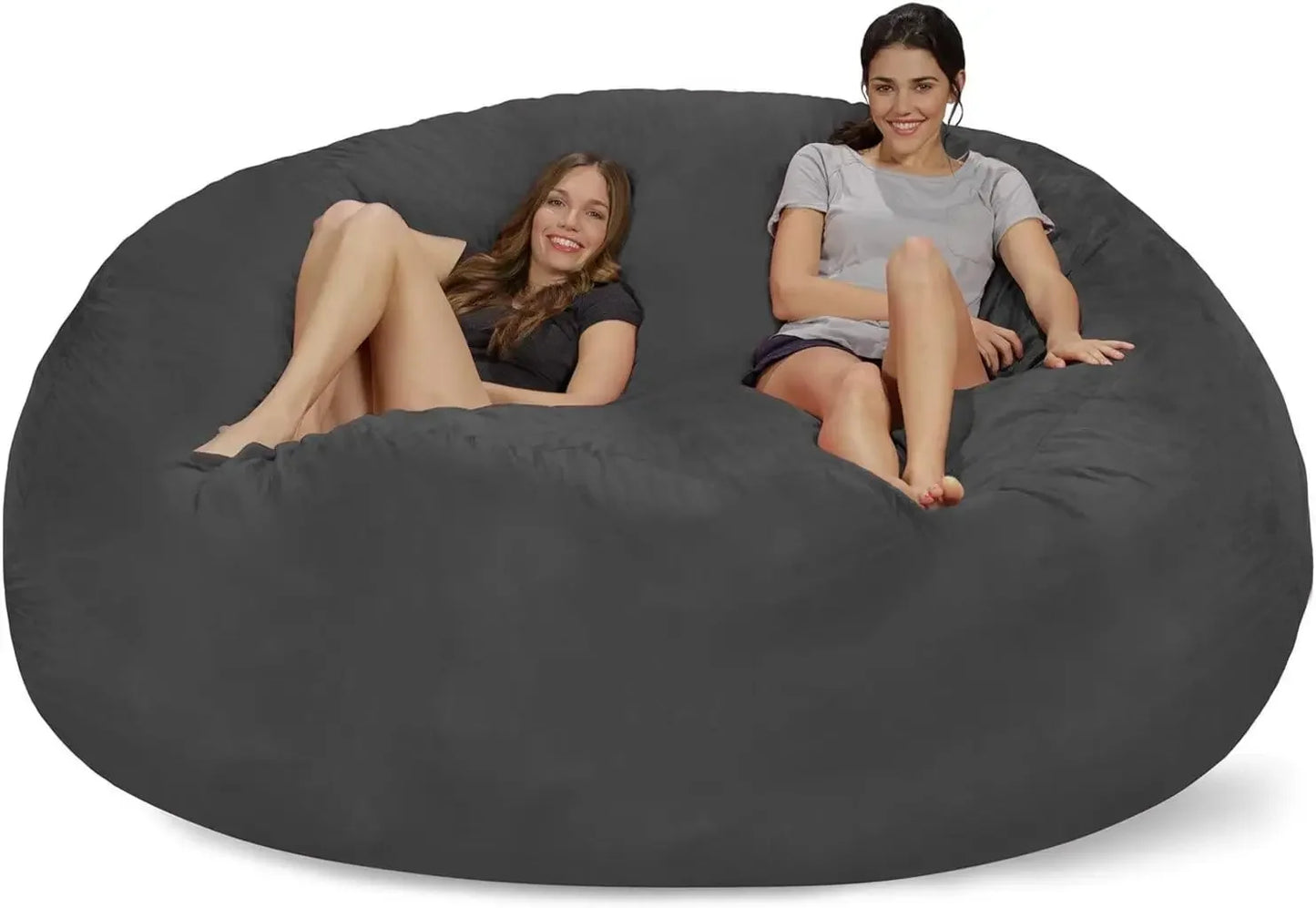 Bean Bag Chair, 8 Ft, Memory Foam, Beans Bags Furniture,Adult Ultra Soybean Bags Chair with Soft Microfiber Cover, Bean Bag Sofa