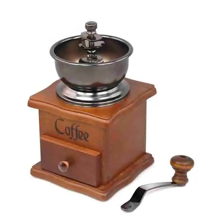 YYHC-Coffee Bean Grinder, Manual Coffee Grinder, Wooden Hand Grinder Coffee Mill