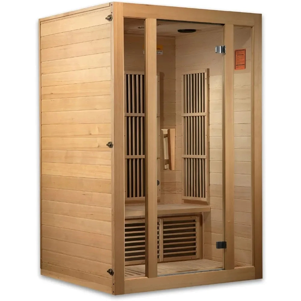 Saunas Far Infrared Sauna for 2 Persons, Hemlock Wood,Saunas