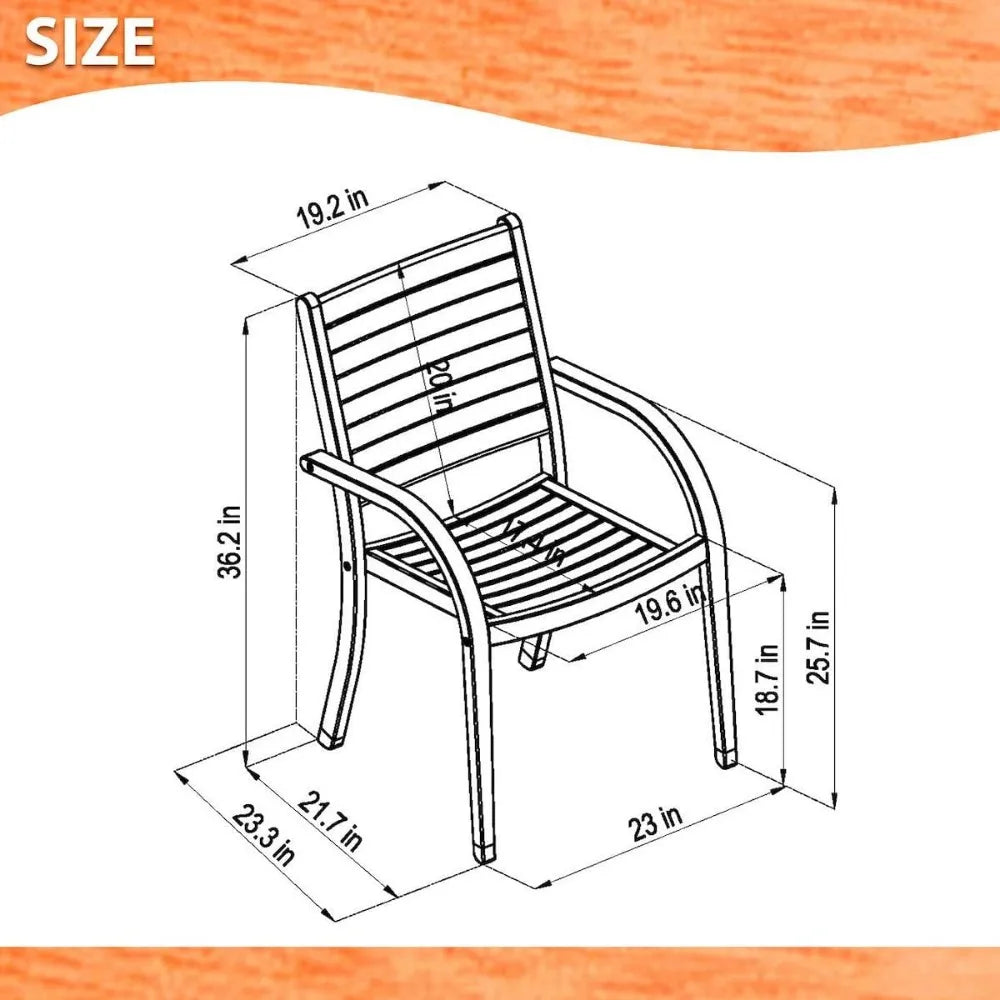 7 Piece Oval Outdoor Dining Set, | Eucalyptus Wood | Durable and Ideal for Patio and Backyard,Garden Furniture Sets