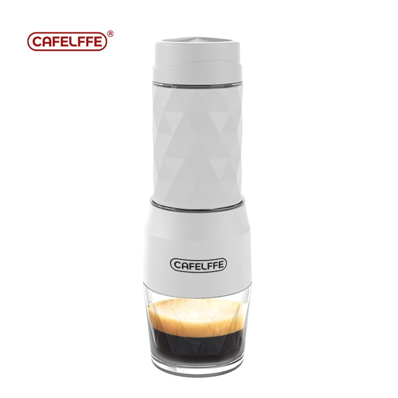 Cafelffe 3 In1 Portable Coffee Machine Hot/Cold Water Manual Espresso Maker For Capsule & Ground Hand Press Brewer hiking Travel