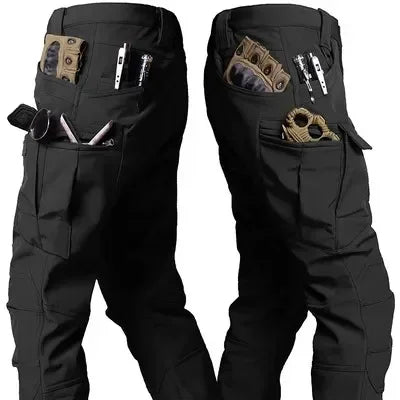 Waterproof Tactical Pants Men Hunting Shark Skin Soft Shell Fleece Trousers Outdoor Waterproof  Wear-resistant Cargo Pant