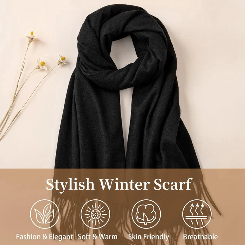 Winter Scarf For Women Soft, Long Classic Pashmina Shawls & Wraps With A Luxurious Cashmere Feel For Any Occasion