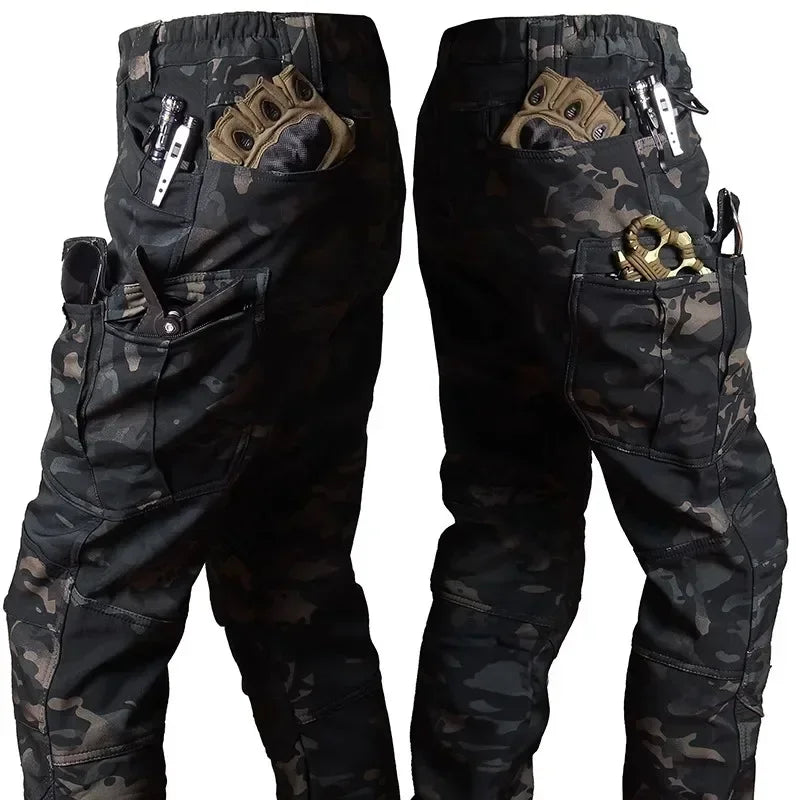 Waterproof Tactical Pants Men Hunting Shark Skin Soft Shell Fleece Trousers Outdoor Waterproof  Wear-resistant Cargo Pant