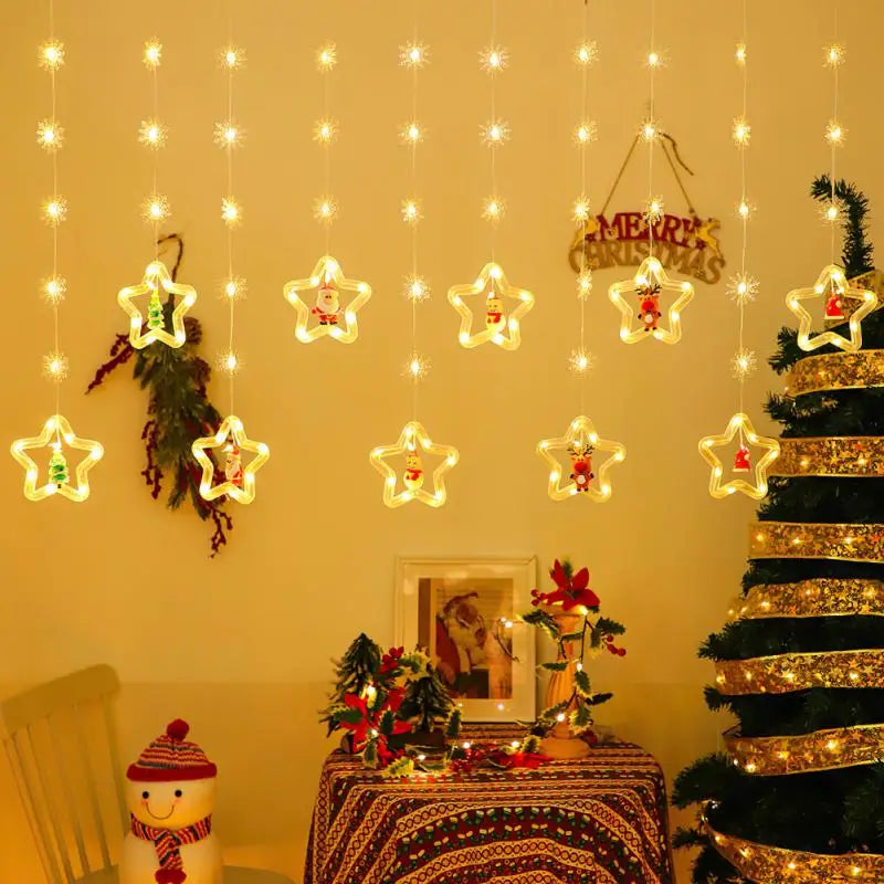 Christmas Wish Ball LED Fairy Curtain Light String Wedding Holiday Garland Lamp for Home Room Party Decoration Navidad