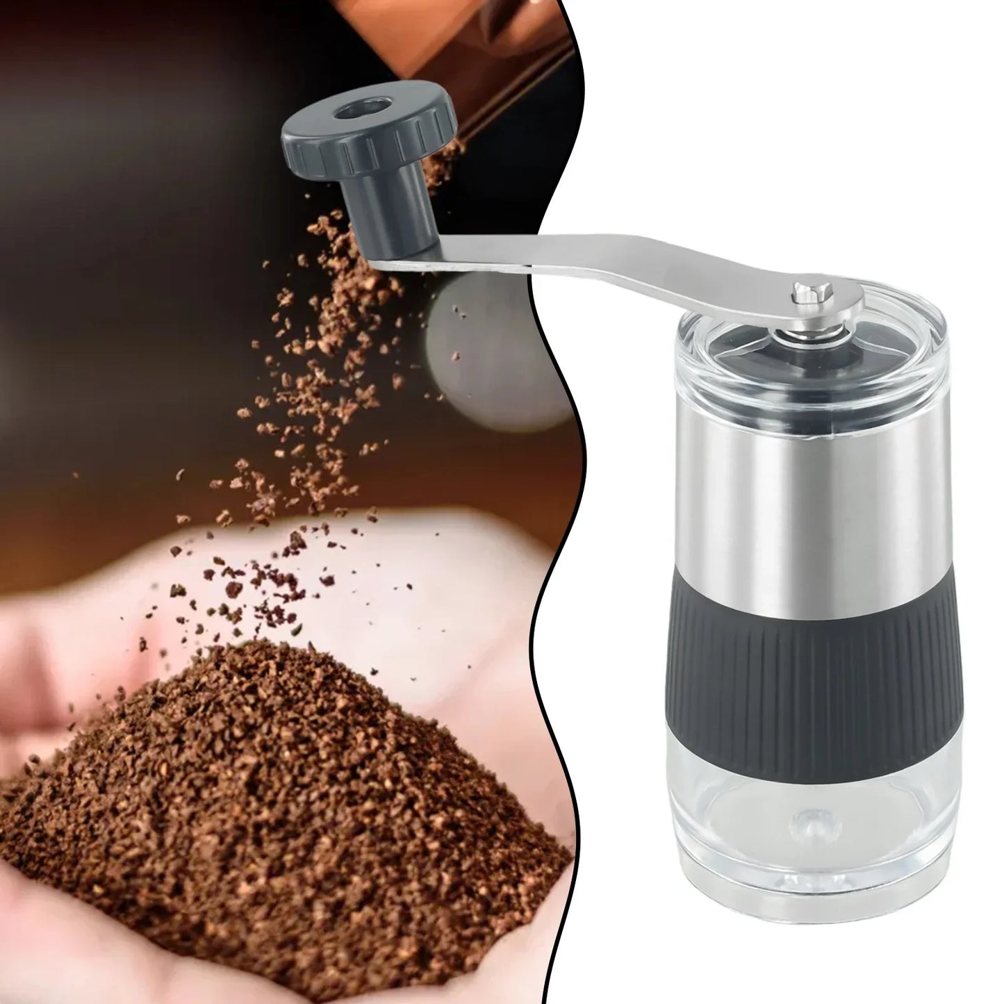 Coffee Bean Grinder Espresso Mill Manual Handheld Portable Adjustable Accessorie Adjustable Coffee Machine Coffeeware