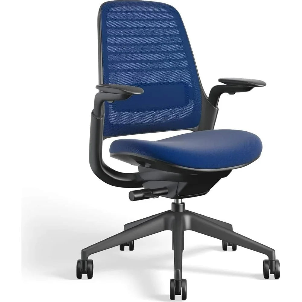 Series 1 Office Chair - Ergonomic Work Chair with Wheels for Carpet - Helps Support Productivity - Weight-Activated Controls,