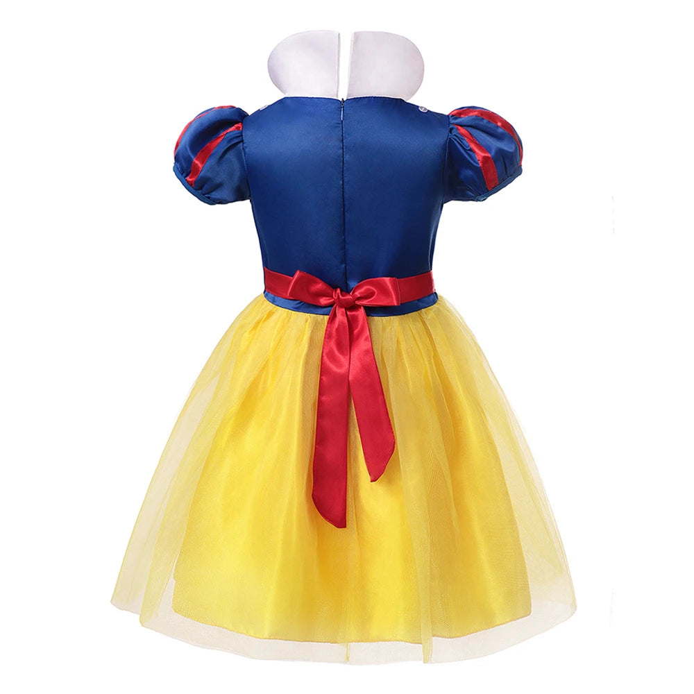 Los Reyes Magos Carnival Costume Girls Princess Snow White Vestidos 2024 Kids Filles Birthday Party Role Play Dress Halloween