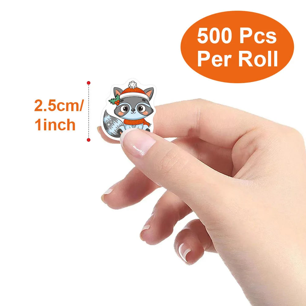 50-500PCS New Merry Christmas Stickers Children Stickers Cute Kawaii Cartoon Packaging Stickers Photocard Decor Lables for Kid