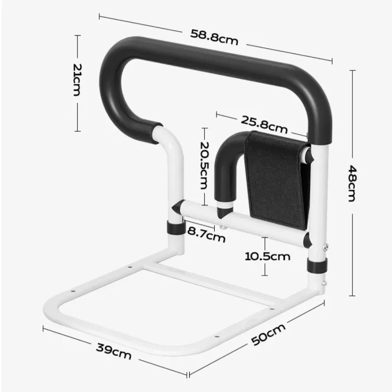 Elderly Bed Railing, Get Up Bedside Handrails, Bed Guardrail Bedsides Safety Handle, Elderly People Help Bed Support Frame