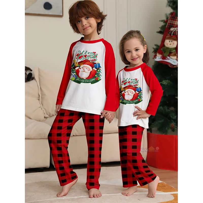 2025 Matching Christmas Family Pajamas Adult Kids Baby Xmas Outfits Mother And Daughter Father Son Family Look Pyjamas Clothes