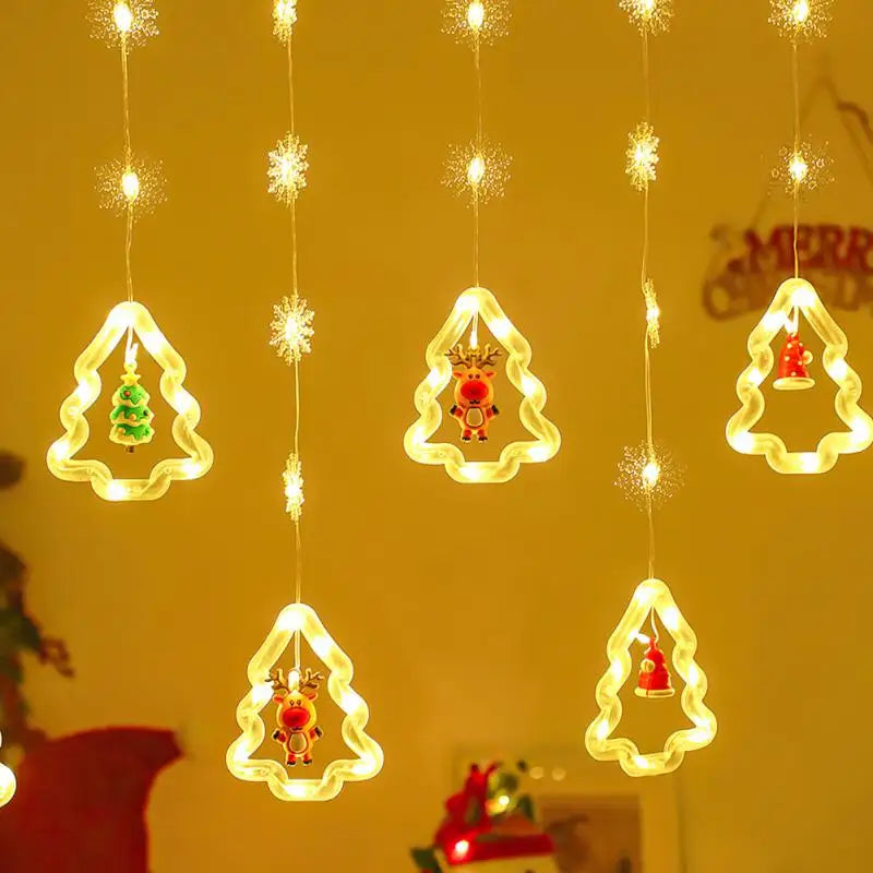 Christmas Wish Ball LED Fairy Curtain Light String Wedding Holiday Garland Lamp for Home Room Party Decoration Navidad