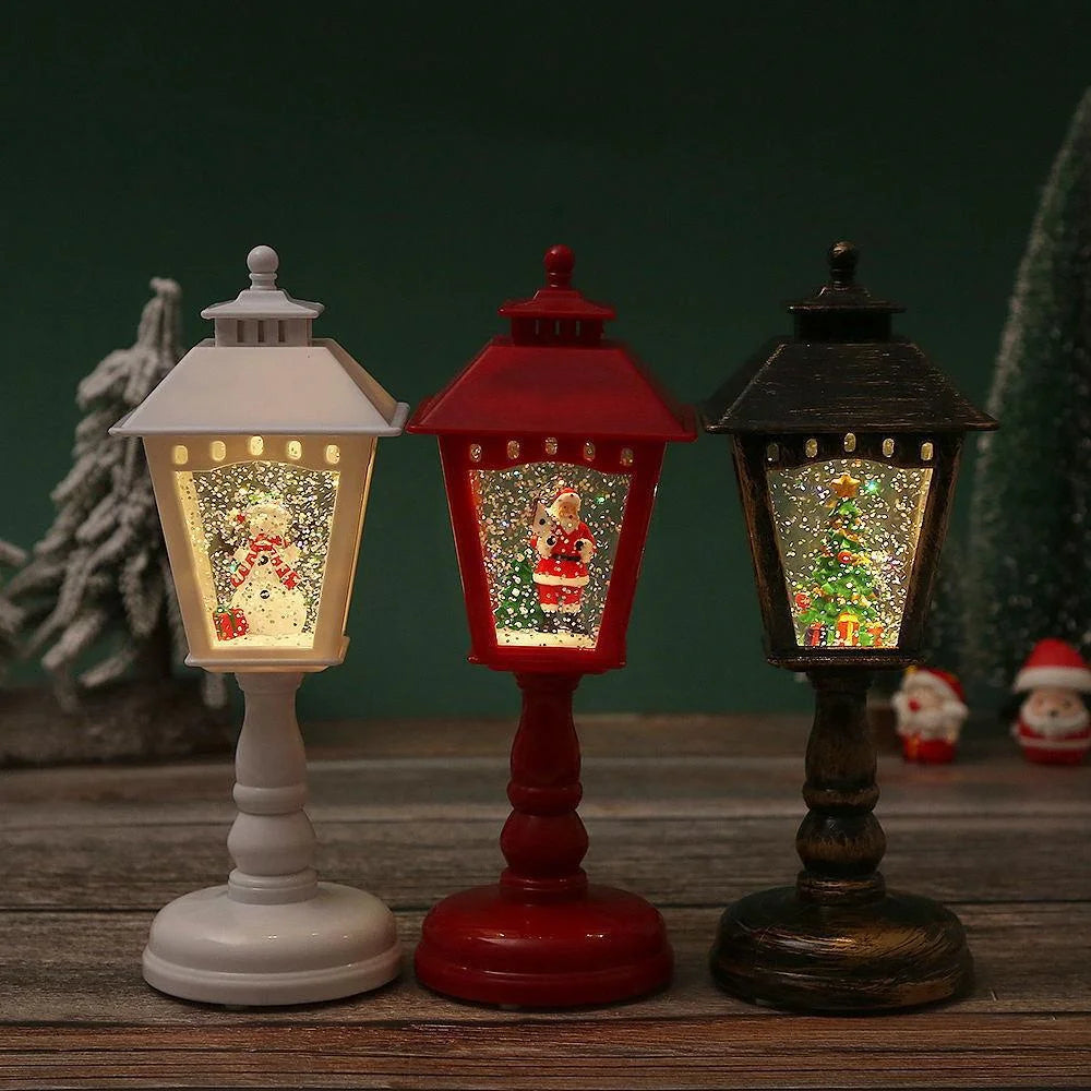 2024 Christmas Deco Wind Lamps Music Illuminated Night Light Santa Creative Ornaments Table Lamps Christmas Home Decoration