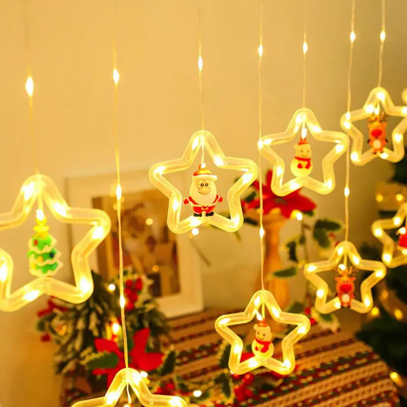 Christmas Wish Ball LED Fairy Curtain Light String Wedding Holiday Garland Lamp for Home Room Party Decoration Navidad