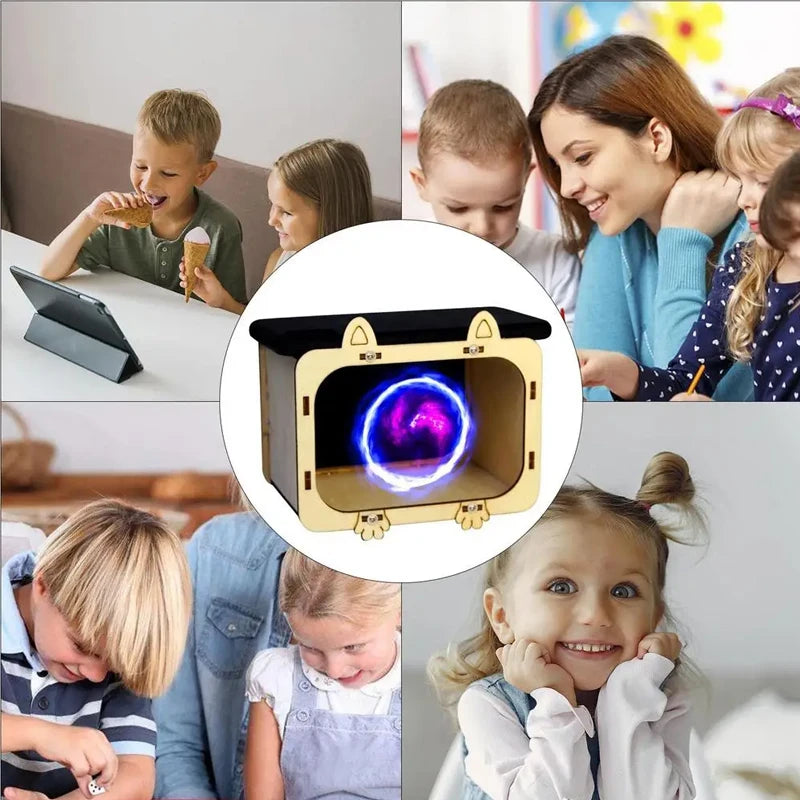 DIY 3D Holographic Theater Mobile Phone Projector Scientific Experiment Materials Children's Educational Technology Toys Gifts