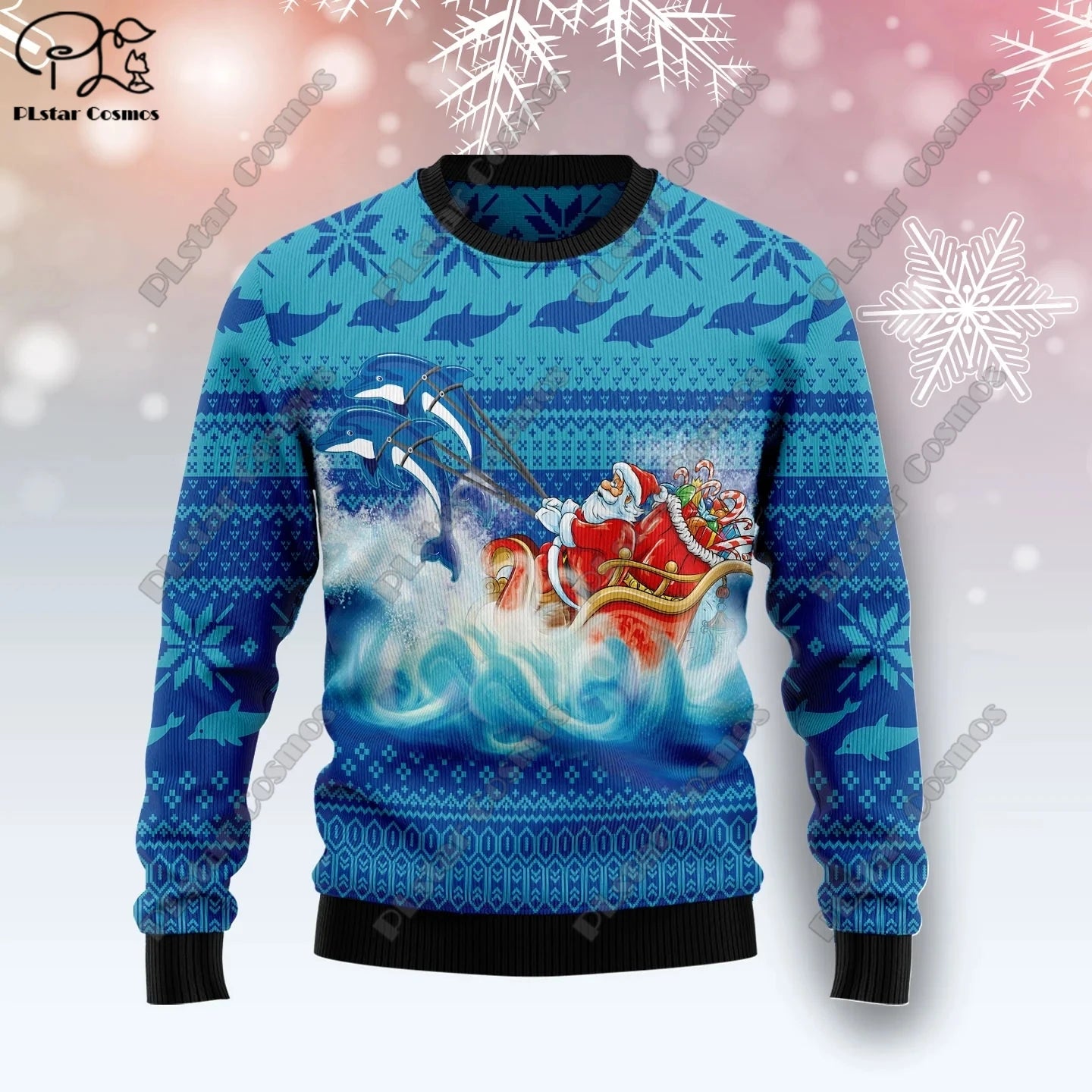 3D Printing Christmas Christmas Tree Santa Claus Tattoo Cat Animal Deer Bear Sweater Streetwear Casual Winter Sweatshirt  M2