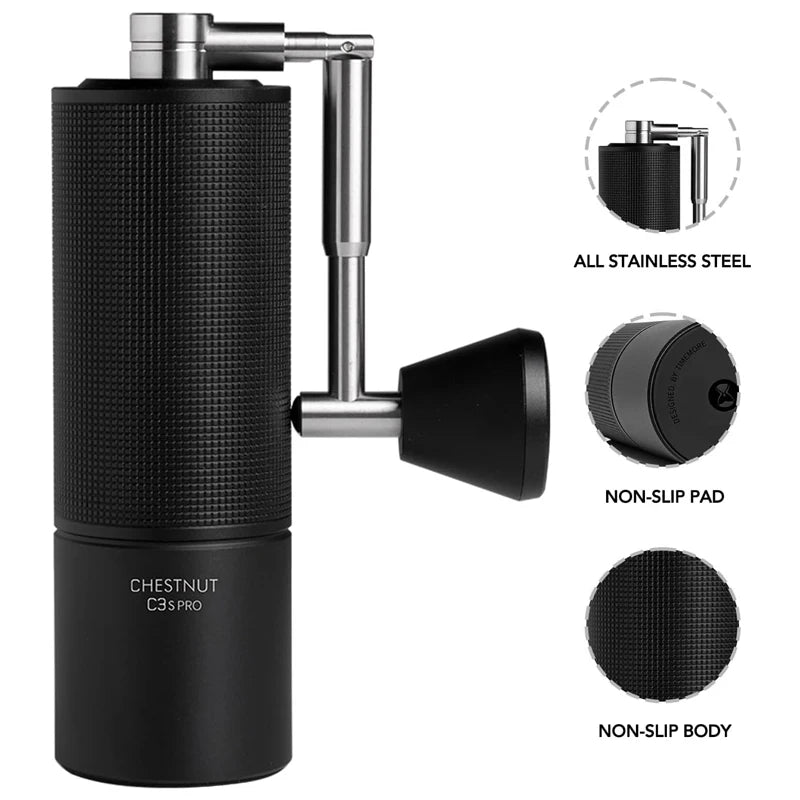 TIMEMORE Upgrade Manual Coffee Grinder C3s PRO Professional S2C 660 Stainless Steel Burrs Coffee Beans Grinder