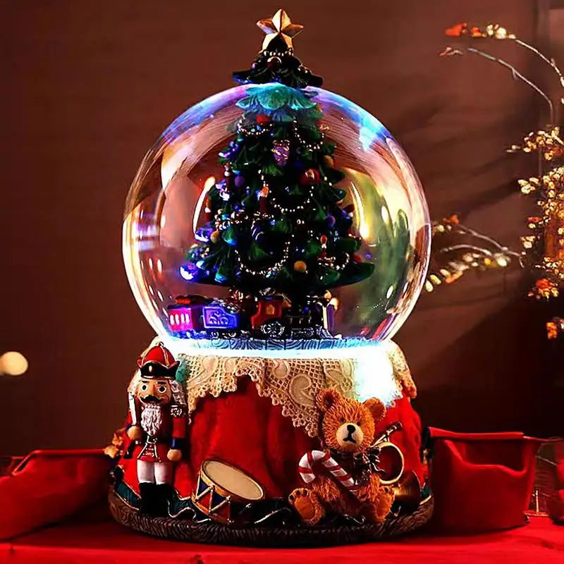 Nutcracker Snow Globe Musical Musical Nutcracker Snow Globe Music Lighted Swirling Glitter Globe Christmas Snow Globes Music Box