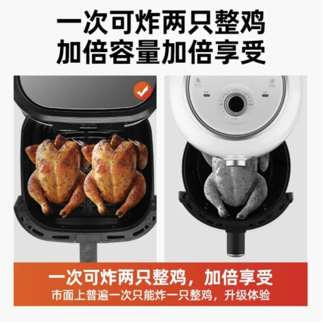 New air fryer intelligent household multifunction visual automatic new large-capacity electric fryer oven all-in-one