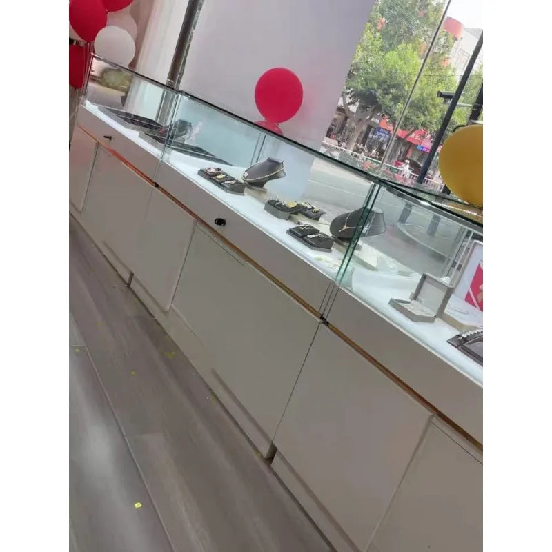 Custom, High Quality Retail Shop Jewellery Glass Display Counter Design Jewelry Cabinet Store Furniture Showcase