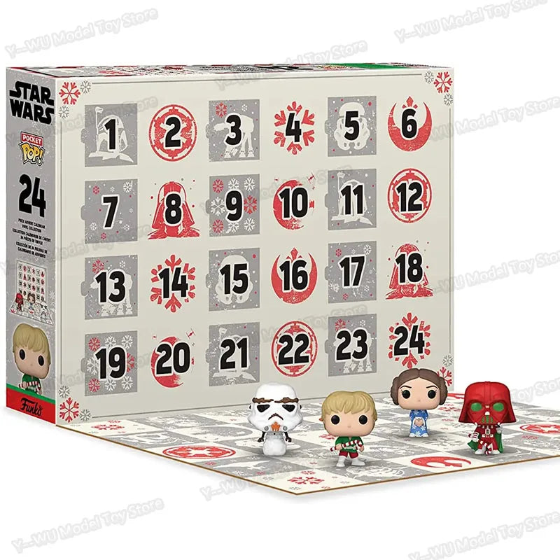 PokéMon Marvels Advent Calendar Surprise Blind Box Spider Man Action Figure Star Wars Calendar Box For Children Christmas Gifts