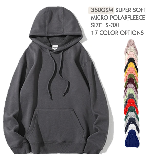 Fleece  hoodie men's Casual Hoodies Pullovers Sweatshirts Men Top Solid Color Hoodies sweatshirt men hoodie fleece hoodie women