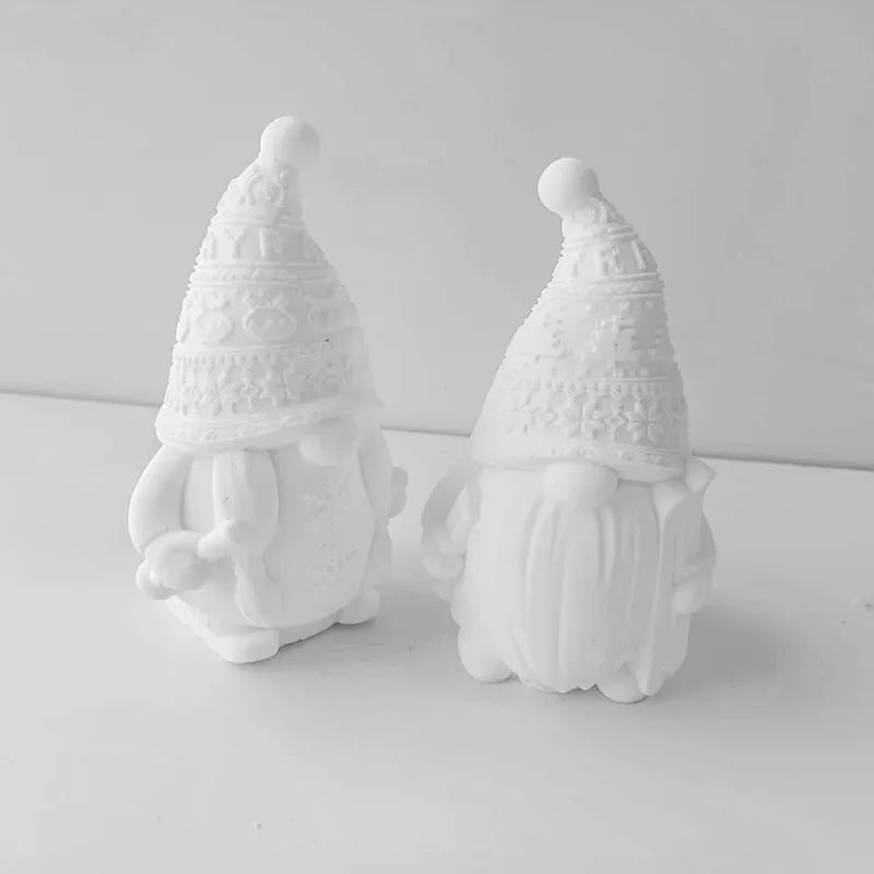 Ski Dwarf Candle Silicone Mold DIY Handmade Aromatherapy Candle Plaster Pendant Silicone Mold