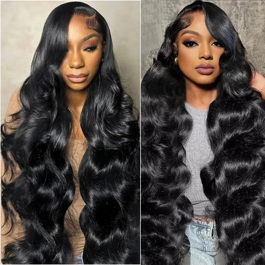 Body Wave 13x6 Hd Transparent Lace Front Wigs Brazilian Human Hair 360 Full Lace Frontal Wig for Women 5x5 Glueless Wear and Go