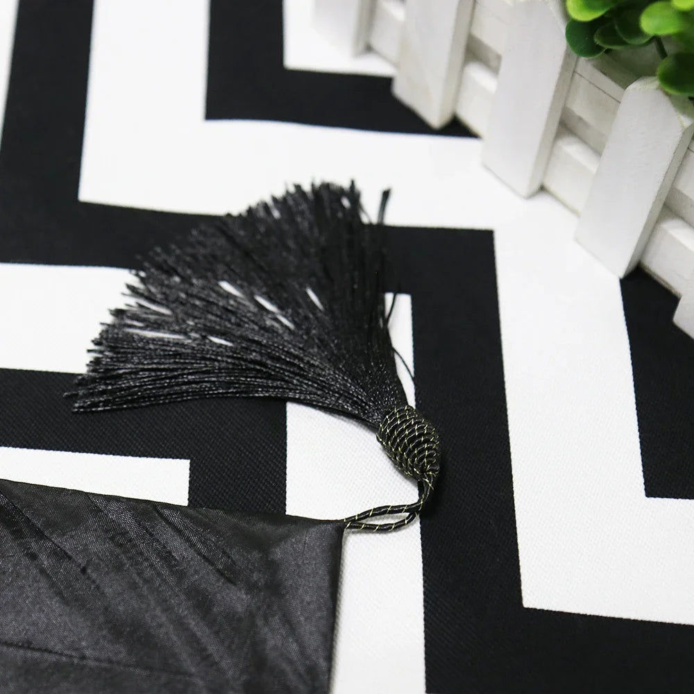 Wave Table Runner Black White Minimalist  Christmas Table Runner Stripe Tablecloth Placemat Home Decoration Strip Cloth Tea Flag