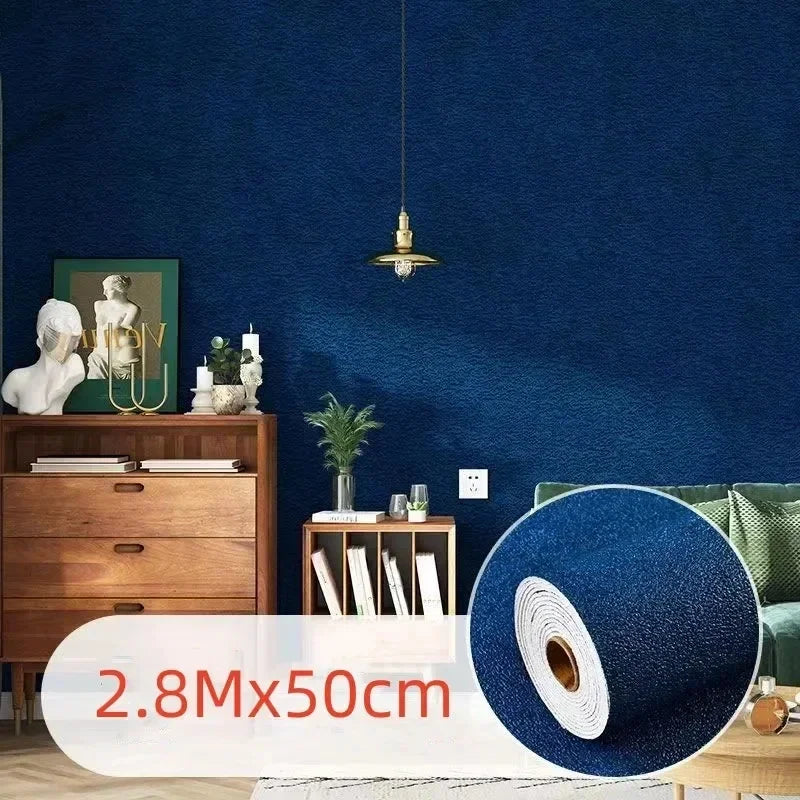 3D Anti-collision Soft Wall Sticker Sponge Self-adhesive Wallpaper Wall Sticker Waterproof Thermal Insulation Foam Wall Sticker