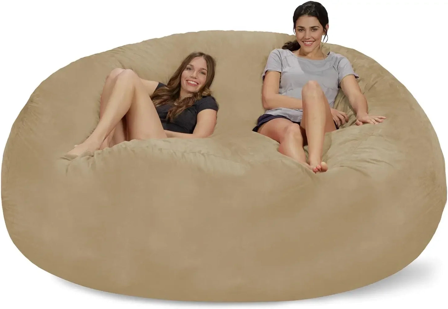 Bean Bag Chair, 8 Ft, Memory Foam, Beans Bags Furniture,Adult Ultra Soybean Bags Chair with Soft Microfiber Cover, Bean Bag Sofa